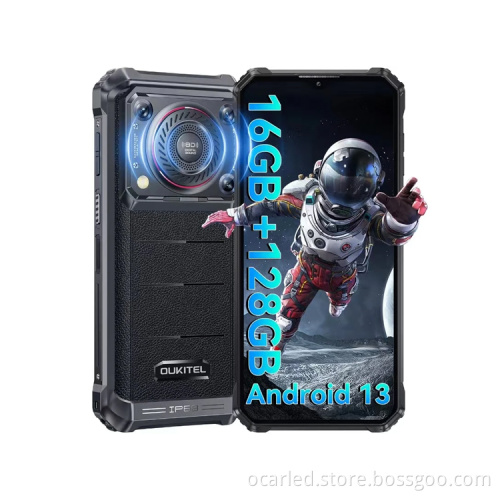 Oukitel WP36 Rugged Smartphone: 10600mAh Battery, 6.52\" Screen, 128GB Storage, Android 13, 13MP Camera